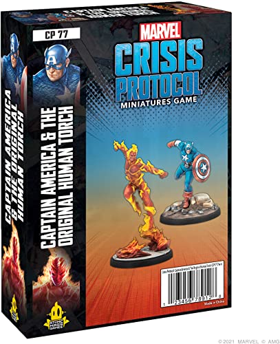 Marvel Crisis Protocol Captain America & The Original Human Torch von Atomic Mass Games