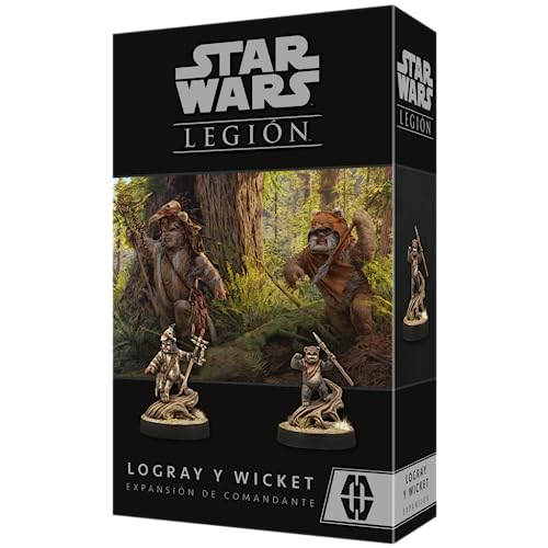 Atomic Mass Games Star Wars Legion - Logray und Wicket - Miniaturspiel auf Spanisch von Atomic Mass Games