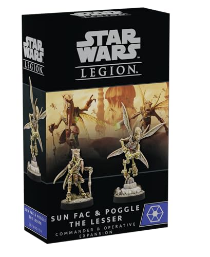 Star Wars: Legion Sun Fac & Poogle The Lesser Operative & Commander Erweiterung – Tabletop Miniaturen Strategiespiel für Kinder & Erwachsene, ab 14 Jahren, 2 Spieler, 3 Stunden Spielzeit, hergestellt von Atomic Mass Games