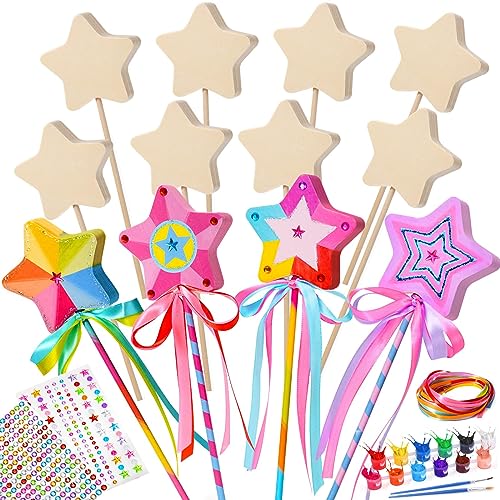 Atoylink Bastelset Kinder Mädchen, 12 Stück Prinzessin Zauberstab Basteln Prinzessin Zubehör Mädchen Party Mitgebsel Prinzessin Basteln Kindergeburtstag Geschenk Mädchen 3 4 5 6 7 8 9 10 Jahre von Atoylink