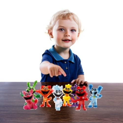 Atsmoce®8 Packed Cartoon Smiling Critters Toys Sammlung, Smiling Critters Figures Toys, Kuchendekoration, Gastgeschenke, Geschenke für Spieler und Fans von Atsmoce