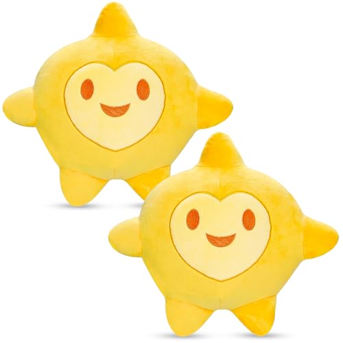 Atuoxing 2PCS Cartoon Wish Star Plush Doll, Wish Stern Kuscheltier, 25cm Wish Puppe Stofftier, Cartoon Wish Spielzeug Geschenke für Kinder von Atuoxing