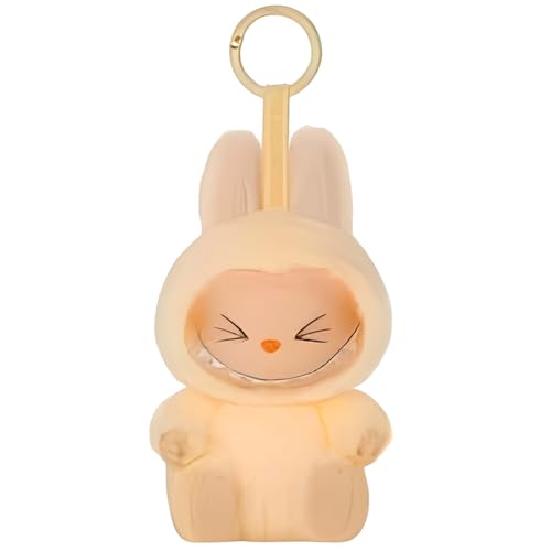 Atuoxing Labubu Monster Kuscheltier Puppe mit Haken Labubu Plush Doll Keychain Geschenk für Fans von Atuoxing