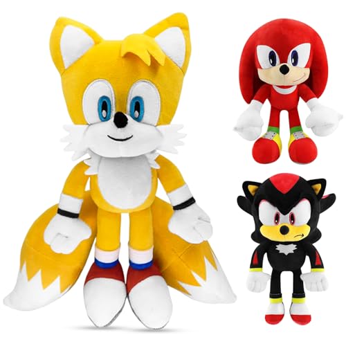 Atuoxing S-onic Kuscheltier, S-onic-plüschtier, Cartoon Anime S-onic Spielzeug Plüsch, 30cm Stofftier-Plüschpuppe für Kinder, Passende Geburtstagsgeschenke Jungen Mädchen von Atuoxing