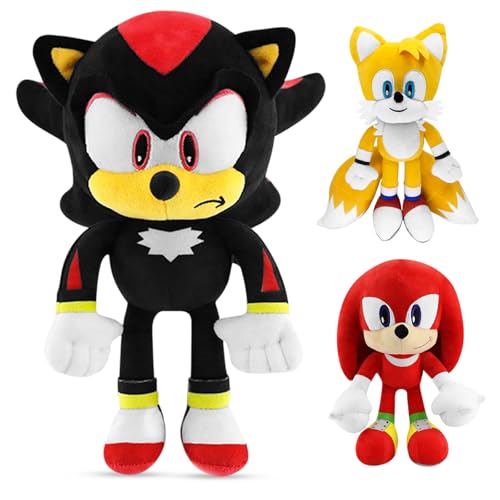 Atuoxing S-onic Kuscheltier, S-onic-plüschtier, Cartoon Anime S-onic Spielzeug Plüsch, 30cm Stofftier-Plüschpuppe für Kinder, Passende Geburtstagsgeschenke Jungen Mädchen von Atuoxing