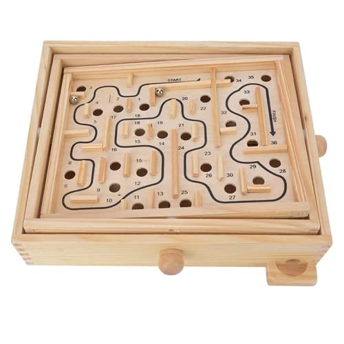 Adult Kid Wooden Educational Maze Brain Training Brettspiel Educational Toy Puzzles Brain Teaser von Atyhao