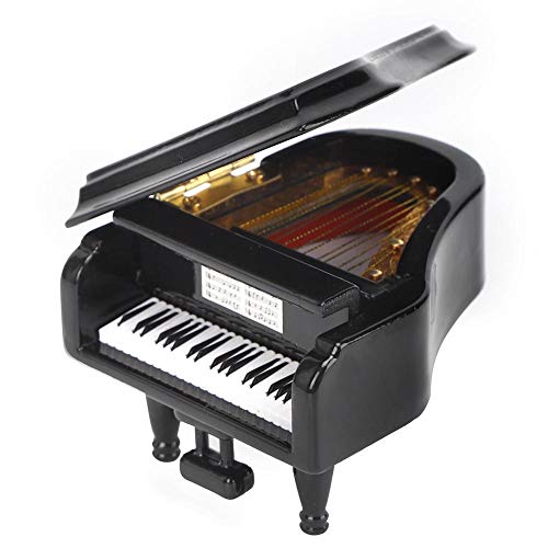 Miniatur Klavier, Mini Basswood Klavier Musikinstrument Modell Hobby Sammlerstücke Geschenk für Wohnaccessoires 2,8 x 3,1 x 2,2 ZollFiguren von Atyhao