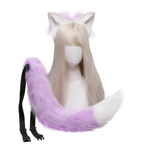 Aublinto Accessories Set Accessories Plush Ear and Tail Unisex Costume Enhancements von Aublinto