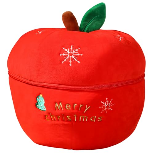 Aublinto Christmas Plush Toys PP Cotton: Weihnachts-Plüschtier aus PP-Baumwolle - Der Zauberhafte Begleiter für die Festliche Saison Deko. rote Frucht von Aublinto