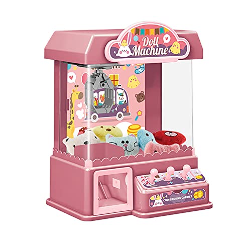 Aublinto Greifautomat für Kinder Süßigkeitenautomat mit Münzen Doll Candy Grabber Krallen Maschine Puppenmaschine mit Licht Musik Home Nackautomat Lustige Partyspiele Geschenke für Jungen Mädchen von Aublinto