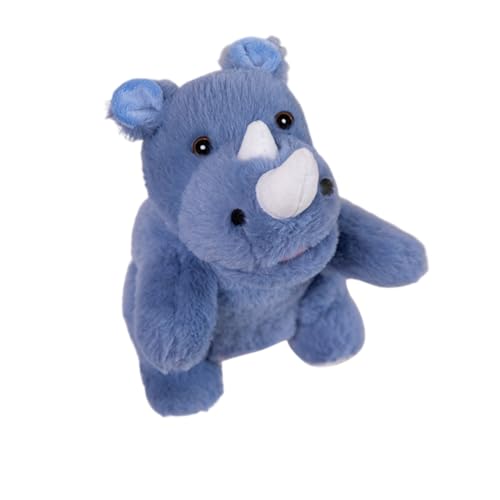 Aublinto Handpuppe mit Cartoon Stofftier Kuscheltier Plüschtier entzückende kleine Kreatur Handpuppe für fantasievolles Spielen Kinder Nashorn von Aublinto