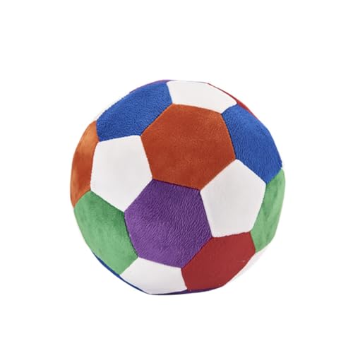 Aublinto Kugelförmiger Plush Kissen Sport Plush Kissen - Plush PP Cotton Kissen für Heimdeko und Geschenke Multicolor Fußball von Aublinto