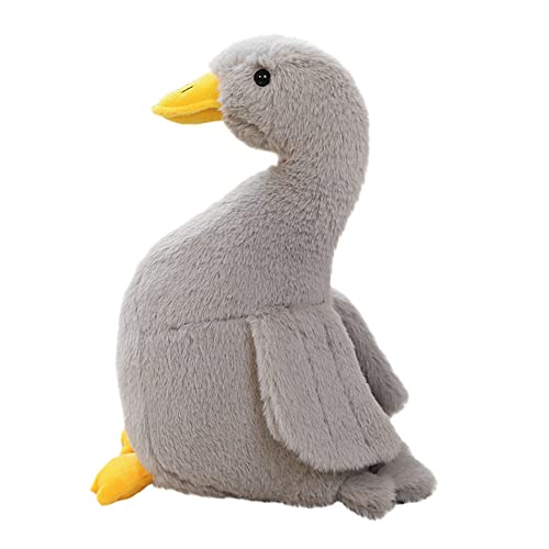 Aublinto Kuscheltier Cartoon Ente Plüsch Puppe Stofftiere Dekokissen puppen Gans Tierische Große weiße Gans Plüschtier Weich Süßes Gans Kuscheltier Spielzeug Tier für Erwachsene Kinder Geschenke 40 cm von Aublinto