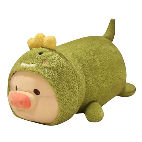 Aublinto Kuscheltier Plüschtier Cartoon Süßes Schwein Plüsch Puppe Spielzeug Stofftiere Dekokissen Puppen Kinder Kissen Weiches Geburtstagsgeschenk Dekoration zu Hause Plüschspielzeug für Babys 45 cm von Aublinto