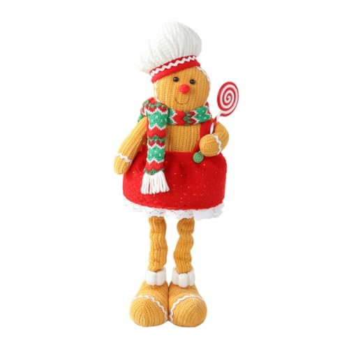 Aublinto Lebkuchenmann Anhänger Lebkuchenmann Deko Weihnachts Ornamentes Lebkuchenfiguren Figur Weihnachtsbaumschmuck Anhänger Weihnachtsdeko Figuren Set Für Festliche typ B von Aublinto