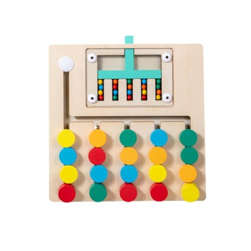 Aublinto Montessori Spielzeug ab 3 4 5 Jahre Magnetspiel Labyrinth Holzspielzeug Kinderspielzeug Lernspiele Busy Board Kinder Spielzeug Magnet Motorikspielzeug Sortierspiel Geschenk für Mädchen von Aublinto