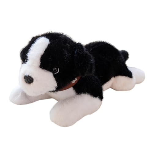 Aublinto Plüschtier Sibirischer Husky Plüschkissen für Hundewelpen, sanftes, kuscheliges Hundespielzeug für Kinder und Erwachsene, Hundeliebhaber, brauner Beagle, 60 cm von Aublinto