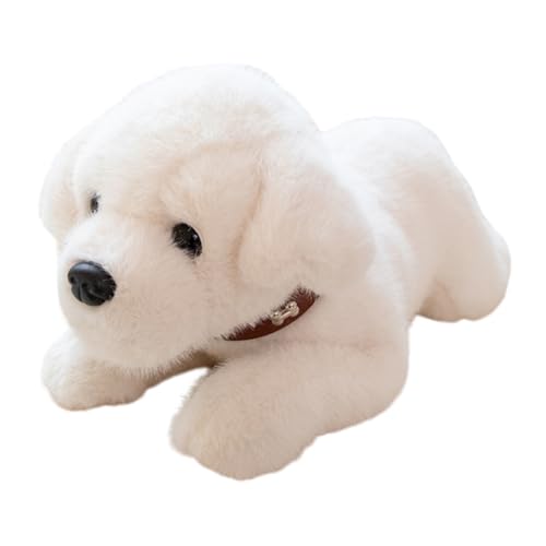 Aublinto Plüschtier Sibirischer Husky Plüschkissen für Hundewelpen, sanftes, kuscheliges Hundespielzeug für Kinder und Erwachsene, Hundeliebhaber, brauner Beagle, 60 cm von Aublinto