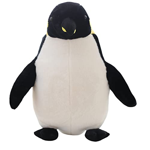 Aublinto Plüschtier Stofftier Plüsch Kaiserpinguin Penguin Plush Tier Cartoon Stofftier Kissen Puppen Stoffpuppe Weich Umarmungskissen Plüschkissen Dekokissen Tier Kissen Geschenk Für Kinder 60 cm von Aublinto