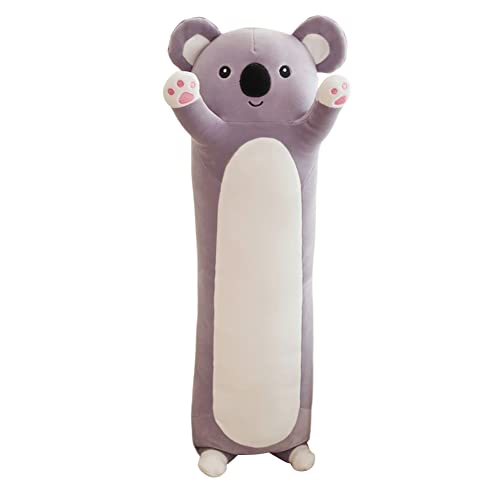 Aublinto Plüschtier Stofftier Plüsch Weiche Kissen Plüsch Long Throw Schlafkissen Baumwolle Kissen Kuschelig Gefüllte Niedliche Plüschpuppe Spielzeug Stofftiere Plüschtier Geschenk Koala, 110 cm von Aublinto