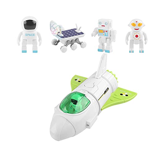 Aublinto Space Raketen Spielzeug für Kinder Space Shuttle Modell für 3 6 8 9 Jahre Kinder Space Mission Raumschiff Spielzeug Weltraum-Abenteuerspielzeug mit Lichtern Lernspielzeug für Raumschiff von Aublinto