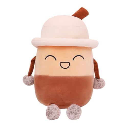 Aublinto Spielzeug Puppe Cartoon Tierpuppen Plüschpuppe Bubble Tea Plüschtier Kuscheltier Lustiges Kissen Milchtee Softpuppe Teetasse Kissen Kinderspielzeug Geburtstagsgeschenk Für Kinder 50 cm von Aublinto