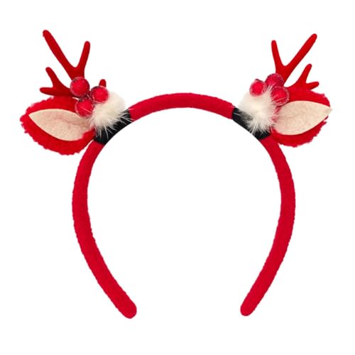 Aublinto Weihnachten Hirschgeweih Stirnband Weihnachts Haarreifen Geweih Rentier Geweih Haarreif Weihnachten Haarschmuck Elchgeweih Kopfschmuck Headware für Weihnachtsfeier Karneval Party von Aublinto