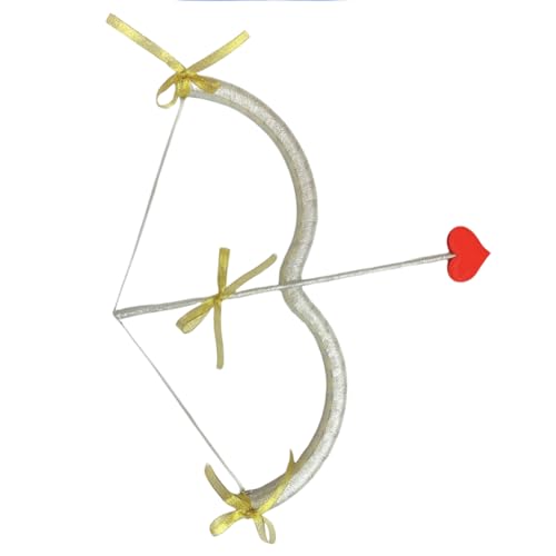 Cupid Mini Bogen Pfeil Set Rote Valentinstag Cosplay Accessoires für Erwachsene und Kinder, Foto Requisiten für Halloween Party, Karneval und Performance – Perfekte Zubehör für Liebes-Themenkostüme von Aublinto