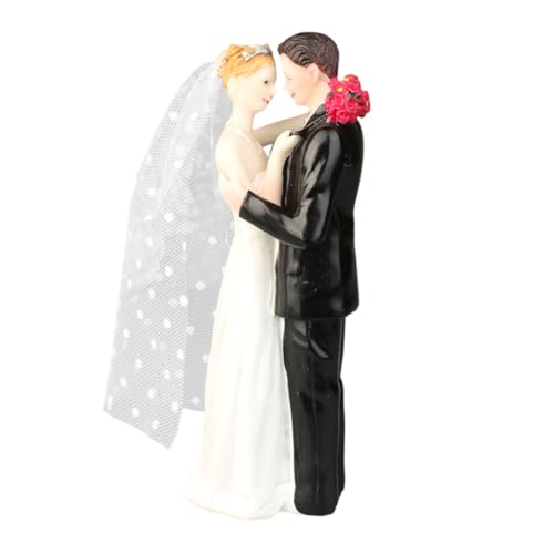 Hochzeitsfiguren Brautpaar,Hochzeit Tortendeko Brautpaar Figuren,Hochzeitspaar Figuren Cake Topper,Hochzeitsfigur Brautpaar,Hochzeitstorte Deko Brautpaar Figur Hochzeit Party Zubehör GZ001 von Aublinto