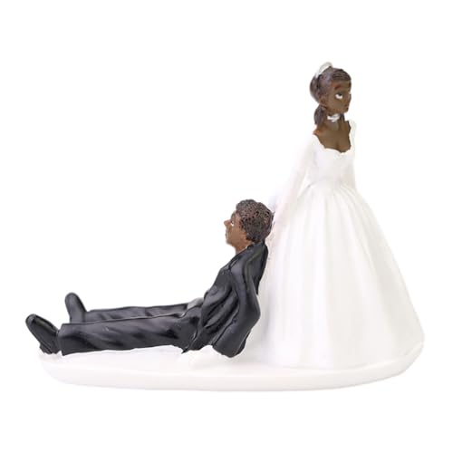 Hochzeitspaar Figurine, Wedding Cake Topper Figure, Kuchen Figur Hochzeitstorte Dekoration, Wedding Torte Topper, Hochzeitsgeschenke für Brautpaar Hochzeitsfiguren Brautpaar,Brautpaar Figuren Torte von Aublinto