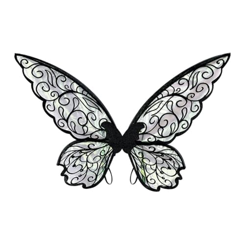 Kinder Monarch Schmetterling Flügel Kostüm für Halloween Party One Size Feenflügel Erwachsene Feenflügel Kinder, Feen Flügel Damen Erwachsen Winx Club Kostüm Fairy Wings für Karneval Geburtstag von Aublinto