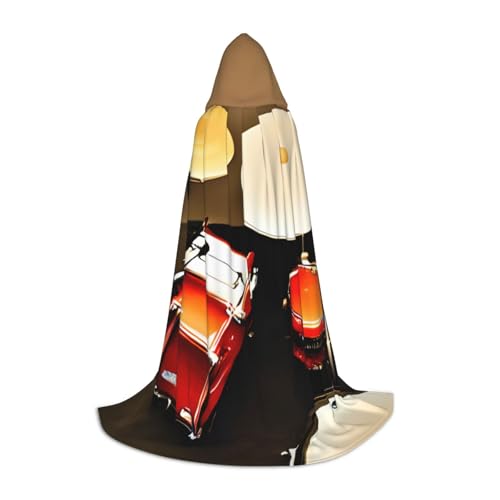 Aubnva Schlagzeug-Set, Standarddruck, Unisex, Kapuzenumhang, verschiedene Anlässe, Halloween, Cosplay, Karneval, bequem, stilvoll Aubnva Schlagzeug-Set, Standarddruck, Unisex, Kapuzenumhang, verschiedene Anlässe, Halloween, Cosplay, Karneval, bequem, stilvoll von Aubnva