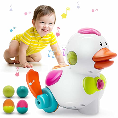 auby FR461142 Musikalische Spielzeuge für Babies, Mon P'tit Ente en Balade 9 m+, Mehrfarbig, Canard Balade-9m+, Multicolore von auby