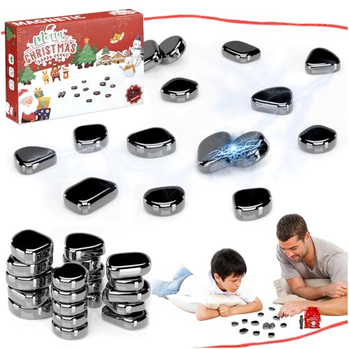 Audasi 20 Pcs Magnetische Schachspielsteine Magnetic Schachspiel Schach Magnetspiel mit Schnur und Aufbewahrungstasche Magnetisches Schachspiel mit Steinen Tragbares Schachbrett für Unterwegs von Audasi