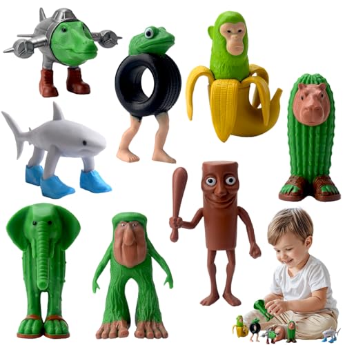 Audasi 8 PCS Tung Tung Tung Sahur Figuren, Italienische Brainrot Action Figuren Set Lustige Sammelfiguren Tralalero Tralala Schreibtisch Spielzeug Kreativ Hai AFFE und mehr Spielzeug Audasi 8 PCS Tung Tung Tung Sahur Figuren, Italienische Brainrot Action Figuren Set Lustige Sammelfiguren Tralalero Tralala Schreibtisch Spielzeug Kreativ Hai AFFE und mehr Spielzeug von Audasi