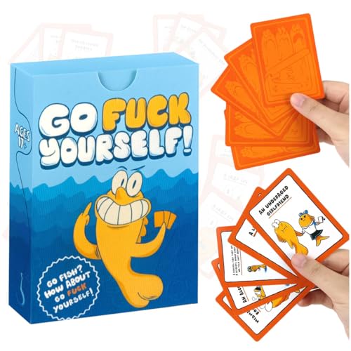 Audasi Go Fish Kartenspiel,Das Go F* Yourself Kartenspiel für Erwachsene 48 Karten für 2+ Spieler Deck Night Party Spiele des Lebens Klassische Interaktive Lustige Geschenke für Freunde Audasi Go Fish Kartenspiel,Das Go F* Yourself Kartenspiel für Erwachsene 48 Karten für 2+ Spieler Deck Night Party Spiele des Lebens Klassische Interaktive Lustige Geschenke für Freunde von Audasi