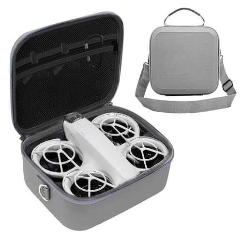 Audasi Carrying Case for DJI Neo Tasche Tragbare Aufbewahrungs Tasche Kompakte Aufbewahrungstasche mit Should Strap Tragbare Reisetasche für DJI Neo Fly More Combo Drohne und Fernsteuerungs Zubehör von Audasi