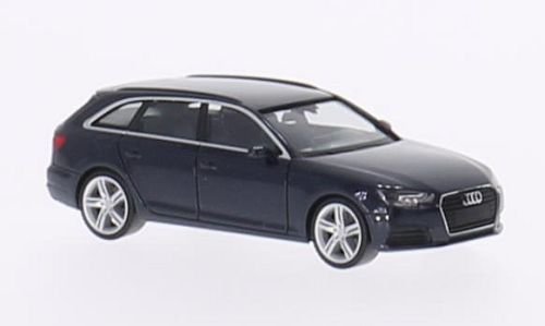 Audi A4 Avant, dunkelblau, 2015, Modellauto, Fertigmodell, I-Herpa 1:87 von Audi