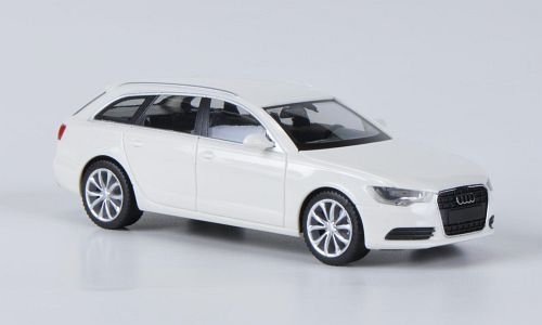 Audi A6 Avant, weiss, Modellauto, Fertigmodell, Herpa 1:87 von Audi