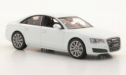 Audi A8 (D4), weiss, Modellauto, Fertigmodell, Kyosho 1:43 von Audi