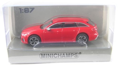 Minichamps 870010010 - AUD. RS6 Avant Red Metallic 2019 - maßstab 1/87 - Modellauto von Minichamps