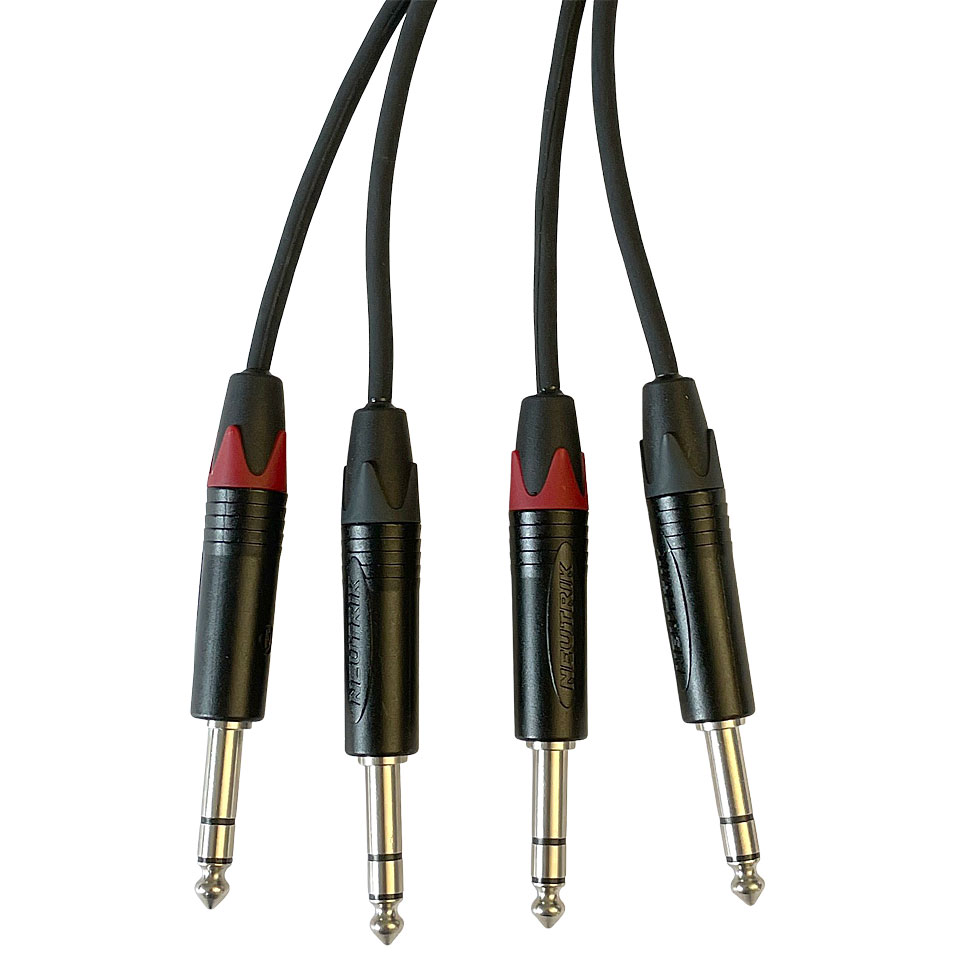 AudioTeknik Dual TRS > TRS 2 m Audiokabel von AudioTeknik