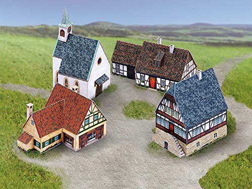 Aue-Verlag 15 x 21 x 12 cm Village Ensemble Modell Kit (klein) von HMV HAMBURGER MODELLBAUBOGEN VERLAG