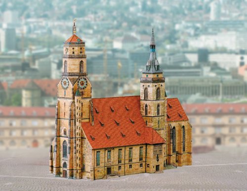 Aue-Verlag 23 x 10 x 21 cm Collegiate Kirche Stuttgart Germany Model Kit von HMV HAMBURGER MODELLBAUBOGEN VERLAG