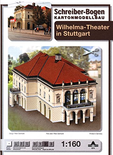 Aue-Verlag 25 x 21 x 14 cm Stuttgart Wilhelma Theater Model Kit von Aue-Verlag