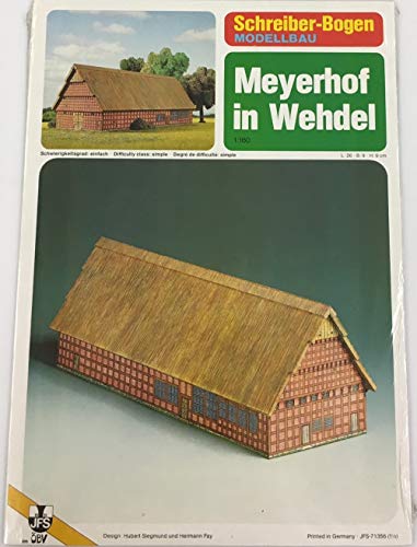 Aue-Verlag 26 x 9 x 14 cm Meyerhof Wehdel Modellbausatz von Aue-Verlag