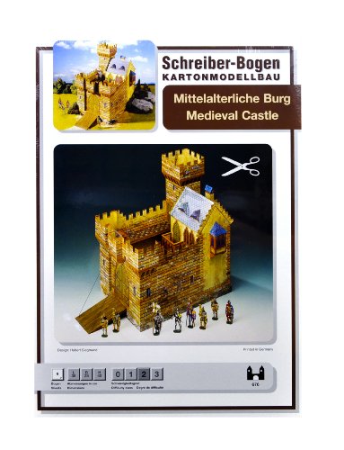 Aue-Verlag 38 x 28 x 40 cm Mittelalter Castle Model Kit von HMV HAMBURGER MODELLBAUBOGEN VERLAG