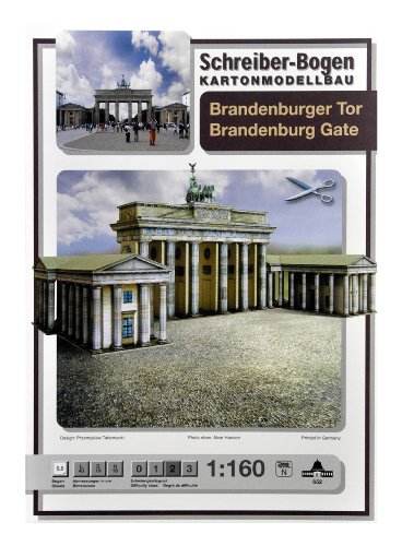 Aue-Verlag 40 x 19 x 19 cm Brandenburger Tor Berlin Model Kit von HMV HAMBURGER MODELLBAUBOGEN VERLAG