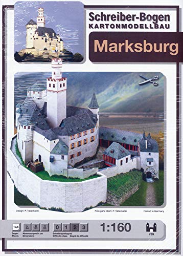 Aue-Verlag 44 x 30 x 35 cm Marksburg Castle Model Kit von HMV HAMBURGER MODELLBAUBOGEN VERLAG