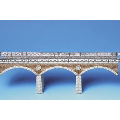 Aue-Verlag 38 x 5 x 11 cm Eisenbahnbrücke Modellbausatz von HMV HAMBURGER MODELLBAUBOGEN VERLAG